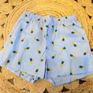 Old Navy Blue Shorts with Pineapple Design